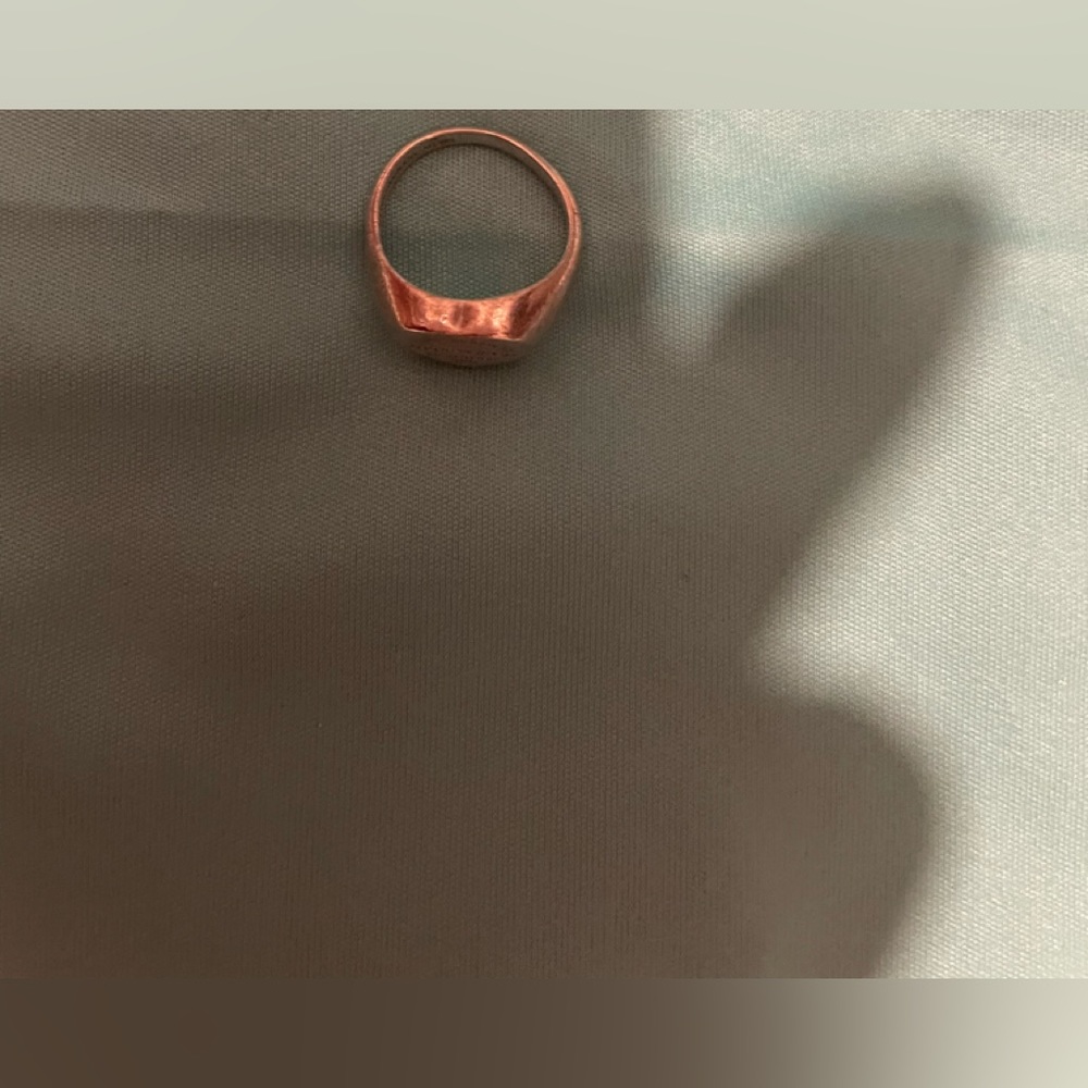 Tiffany and Company white gold pinky ring size 4